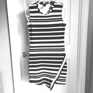 Body fitting sriped dress